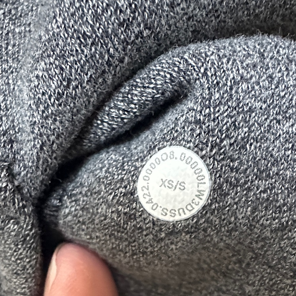 Lululemon Athletica Charcoal Scuba Half-Zip-Up Hoodie S/XS - Picture 4 of 6